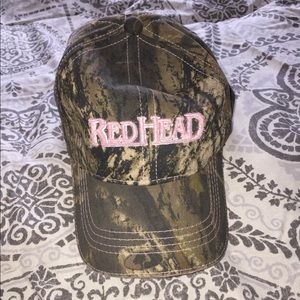 Red Head camouflage hat